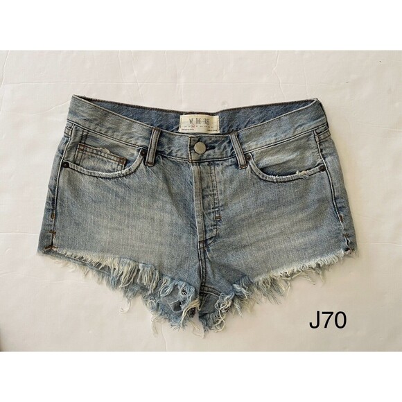 We The Free Women's Size 26 Cut-off Jean Shorts 5 Button - Picture 1 of 7